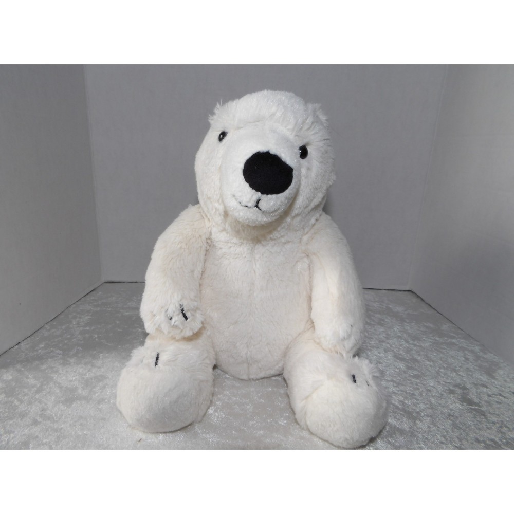 Vintage Bath & Body Works of London White Polar Bear Animal Plush Toy 9"